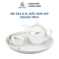 Bộ trà 0.3L Mẫu đơn Thanh trúc - Gốm sứ cao cấp Minh Long 1