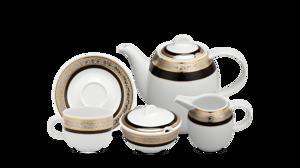 Bộ trà 1.3 L Sago Hoa Hồng Đen khắc nổi 01130139103
