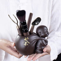 BỘ TRÀ CỤ CHÚ TIỂU ⚡️BỘ XÚC TRÀ GỖ MUN -BỘ GẮP TRÀ