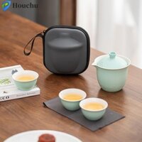 Bộ trà du lịch HOUCHU có túi đựng quà tặng doanh nghiệp di động