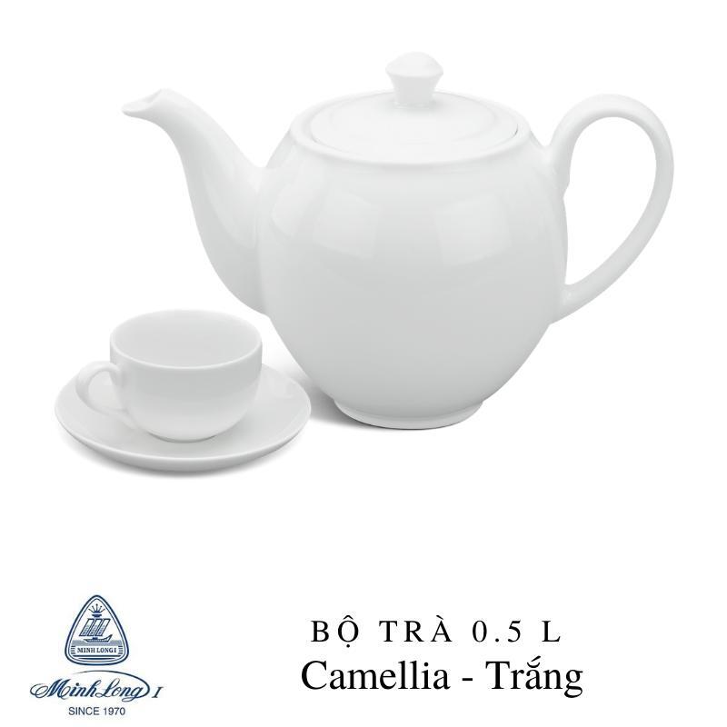 Bộ trà gốm sứ Minh Long 0.5L Came 01503800003