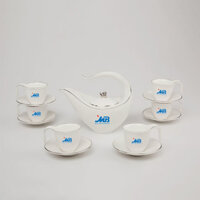 Bộ Trà Minh Long quà tặng 0.45 L Anh Vũ Bạch Kim In Logo quà tặng ngân hàng quân đội HG Đẹp