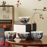 [Bộ Trà Siêu Tiết Kiệm] Retro Master Cup Hộp Quà Tặng Gốm Phong Cách Nhật Bản Bộ Trà Đồ Gia Dụng Cốc Trà Cốc Đơn Bộ Trà Kung Fu Phong Cách Hợp Thời Trang Quốc Gia Cốc Trà HYLC