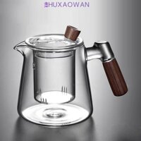 Bộ trà ZHUXAOWAN Kung Fu, Ấm trà thủy tinh chịu nhiệt sáng tạo và tách trà, Chống bỏng Dung tích lớn Trà tách nước trong suốt có ống hút gia đình