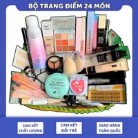 Bộ Trang Điểm 24 Món có xịt Khoá Make-Up, Bảng Phấn Mắt, Kem Nền, Kẻ Mắt, Kẻ Mày, Bộ Cọ.....