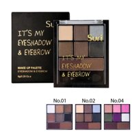 Bộ Trang Điểm 2in1 – Kẻ Mày Và Mắt Suri Make-Up Palette – Eyeshadow & Eyebrow E390