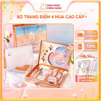 Bộ Trang Điểm 4 Mùa Cao Cấp- Set Makeup Đầy Đủ Son Phấn- Quà Tặng 8/3, Sinh Nhật Bạn Gái Kèm Túi Và Thiệp Xinh