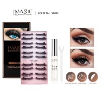 Bộ trang điểm mắt IMAGIC Lông mi giả + Keo dán mi dày tự nhiên 3D Mỹ phẩm lâu trôi Chuyên nghiệp