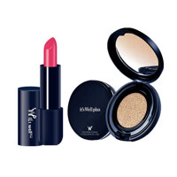 Bộ trang điểm Phấn nước kiềm dầu và Son lì Its well Plus - 02 Hồng