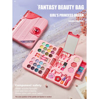Bộ trang điểm trẻ em cho bé gái, Bộ đồ chơi trang điểm có thể giặt được có gương, Bộ trang điểm làm đẹp cho bé gái 3 4 5 6 7 8 9 10 11 12 Ye