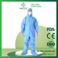 Bộ trang phục phòng, chống dịch 4món dùng 1 lần cấp độ 3 chất liệu SMS may siêu âm/Disposable Coverall level 3/ - 1thùng