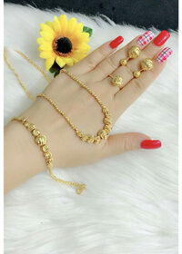 Bộ trang sức 4 món kiểu bi mạ vàng 18k - SIZE 50