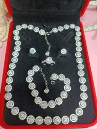 Bộ trang sức 4 món mạ bạch kim cao cấp E508 - NI56