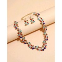 Bộ trang sức đá màu nữ