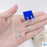 Bộ trang sức đá nhỏ bạc ta