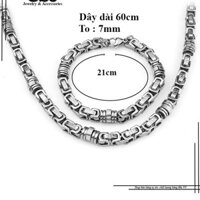 BỘ TRANG SỨC INOX NAM DÂY CHUYỀN VÀ LẮC GIÁ RẺ