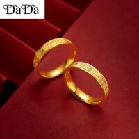 Bộ trang sức vàng 18k thật, tặng nam nữ Ngày lễ tình nhân5201314Nhẫn đôi