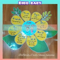 Bộ trang trí hoa biết ơn, 5 phẩm chất học sinh - BiBo baby