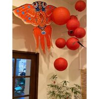 Bộ trang trí treo đèn lồng diều cá vàng DIY thủ công sắp xếp cảnh