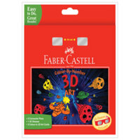 Bộ Tranh 3D Tô Màu Bằng Số  Kiếng 3D Faber Castell