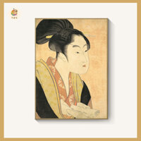 Bộ tranh cổ Geisha Nhật Bản, tranh trang trí nhà hàng Nhật Bản, quán ăn Nhật Bản by T&X