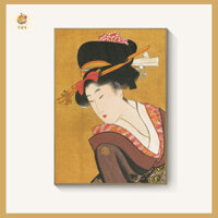 Bộ tranh cổ Geisha Nhật Bản, tranh trang trí nhà hàng Nhật Bản, quán ăn Nhật Bản by T&X