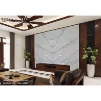 BỘ TRANH ĐÁ TRẮNG 3D NHÂN TẠO TRANG TRÍ PHÒNG KHÁCH (TRẮNG VÂN MÂY HÌNH NÚI 3D) – STONE SET WALL & LIVING ROOM DÉCOR