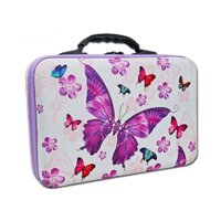 Bộ Tranh Đính Đá Tự Làm Kèm 30 Lọ 40 Lọ Hình Bướm Hồng
