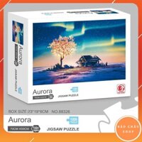 Bộ tranh ghép hình 1000 miếng Jigsaw Puzzle Aurora Cực quang kỳ diệu kích thước 70x50cm