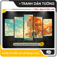 Bộ Tranh Ghép Nami - One piece Dán Tường Fomex 5mm Decor Có Sẵn Keo Dán
