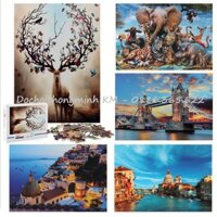 Bộ Tranh Ghép Xếp Hình 1000 Pcs Jigsaw Puzzle - Tranh ghép kích thước lớn 70cm*50cm