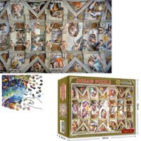 Bộ Tranh Ghép Xếp Hình 1000 Pcs Jigsaw Puzzle (Tranh ghép 70*50cm) Tranh Tường Nhà Thờ Bản Thú Vị Cao Cấp-H49