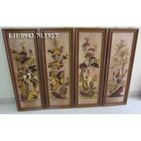 Bộ Tranh Gỗ Tứ Quý Đẹp (duy nhất 01 bộ)