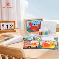 Bộ tranh nghệ thuật nước cát Đồ chơi đầy màu sắc 10 thẻ hai mặt Kỹ năng vận động tinh cho bữa tiệc bé gái đi học trẻ em