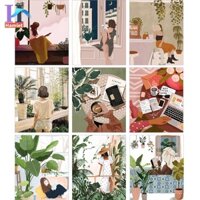 Bộ tranh sơn dầu Hamlet tô màu theo số dành cho trẻ em 40x50cm