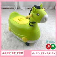 Bô trẻ con 🌸 𝑭𝒓𝒆𝒆𝒔𝒉𝒊𝒑 🌸 Bô trẻ con hình thú có bánh xe 2 trong 1 màu xanh lá 9BABY