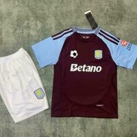 Bộ trẻ em 24 / 25 Áo bóng đá sân nhà Aston Villa 16-28