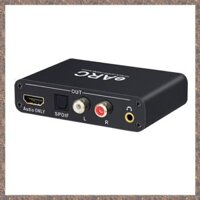 Bộ trích xuất âm thanh EARC Bộ chuyển đổi 192Khz HDMI Đen cho DTS Dolby Atoms AC3 LPCM Fiber