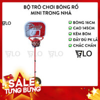 Bộ Trò Chơi Bóng Rổ Trụ Sắt Kèm Bóng Mini Trong Nhà Cho Bé Kèm Bơm
