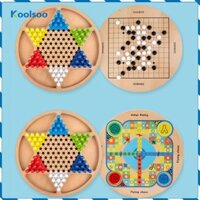 Bộ trò chơi cờ ca rô Trung Quốc 2 trong 1 có bảng và trò chơi chốt gỗ truyền thống dành cho người lớn, bé trai và bé gái