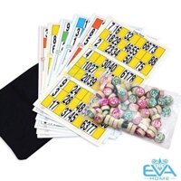 Bộ trò chơi kêu Lô Tô 90 số bằng giấy và gỗ