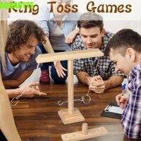 Bộ trò chơi móc và vòng AQUABYTE, Trò chơi ném vòng bền bằng gỗ, Dễ dàng lắp ráp Dây có thể điều chỉnh Handmade Bàn cầm tay Trò chơi hàng đầu dành cho người lớn
