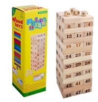Bộ Trò Chơi Rút Gỗ WOOD TOYS (Loại Lớn), Thích Hợp Làm Quà Tặng Cho Gia Đình, Bạn Bè