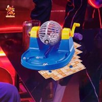 Bộ trò chơi Simhoa Bingo, Máy xổ số, 72 thẻ Bingo Đồ chơi trò chơi dự tiệc, 90 quả bóng Lotto