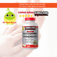 Bổ trợ xương khớp Kirkland Glucosamine 1500mg & Chondroitin 1200mg, Mỹ (280v)