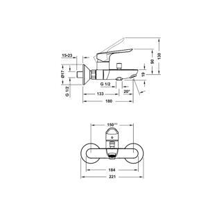 Bộ trộn bồn tắm hansgrohe logis e 589.52.431