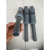 Bộ trộn khí Vinathunin, Ejector xử lý nước giếng khoan nhiễm sắt, đầu vào Ø 27 hoặc 34, thân Ø 60.