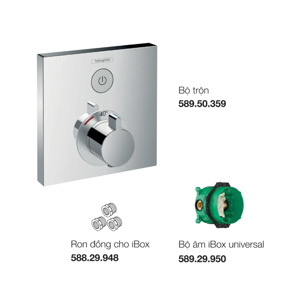 Bộ trộn sen tắm âm Hafele 589.50.363