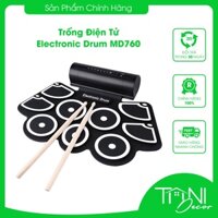 Bộ trống điện tử Electronic Drum MD760 9 mặt trống, 12 bài hát demo, 7 loại âm thanh cao cấp