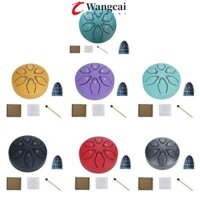 Bộ trống lưỡi bằng thép WANCGAI, trống chảo cầm tay Mini 6 tông 3 Inch, Bộ gõ trẻ em Rỗng di động nhiều màu Ethereal Drum Phụ kiện